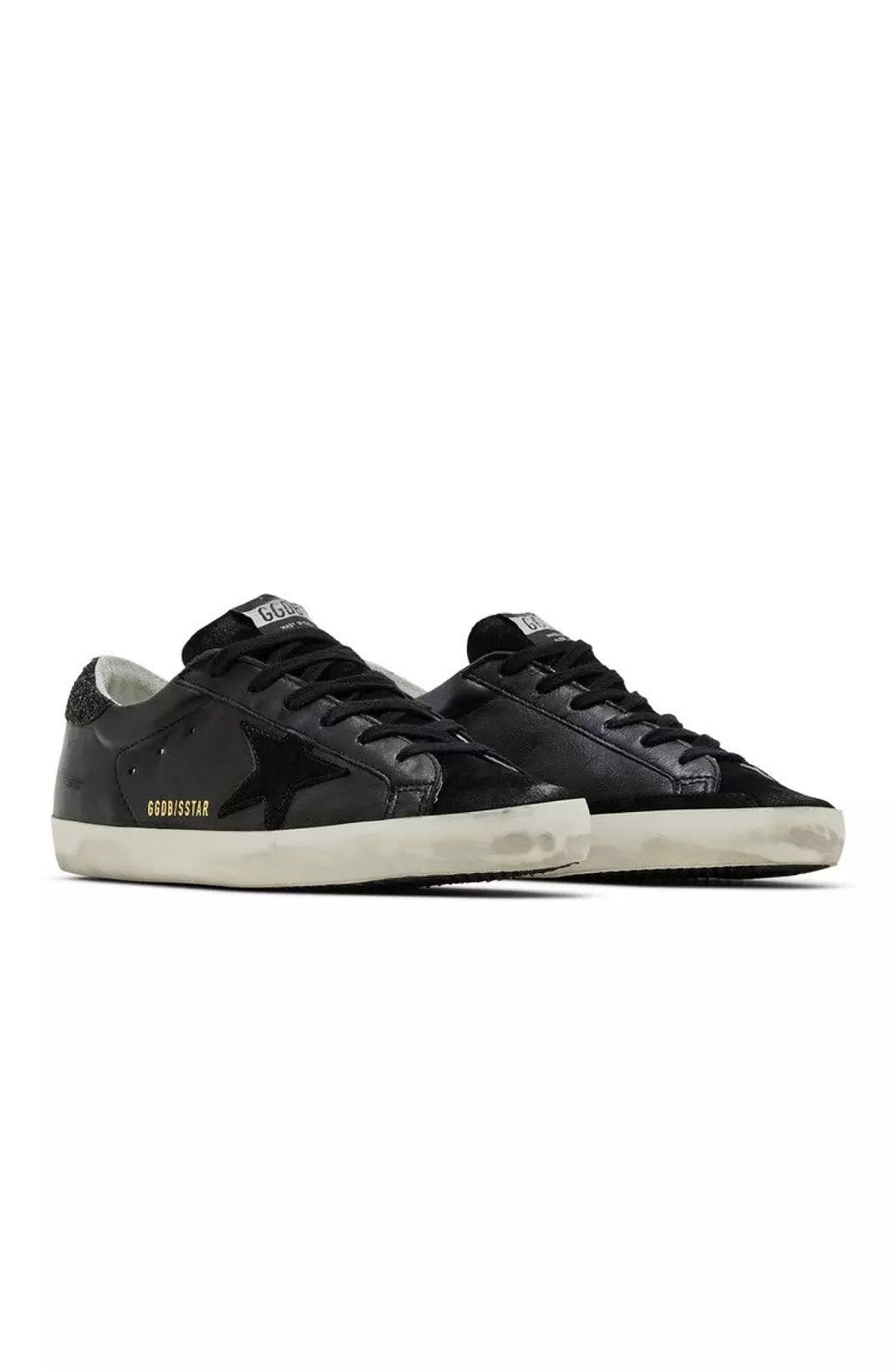 Golden Goose Wmns Superstar 'Black Glitter Heel'
