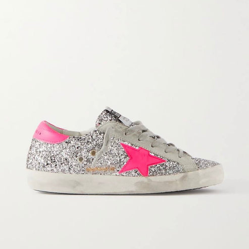 Golden Goose Super-Star glitter sneakers