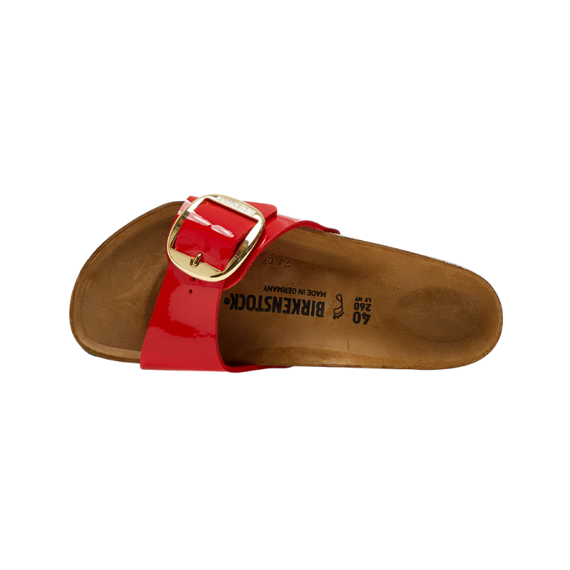 Birkenstock Madrid Big Buckle 'Patent red'
