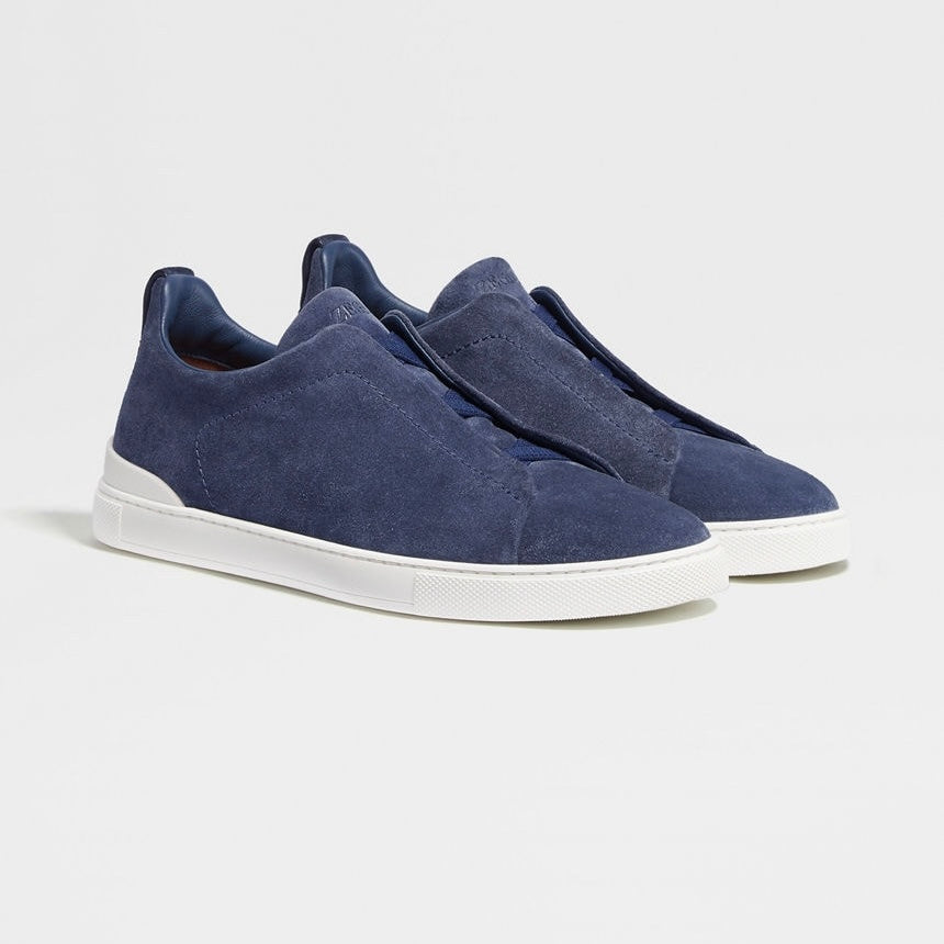 ZEGNA UTILITY BLUE SUEDE TRIPLE STITCH™ SNEAKERS