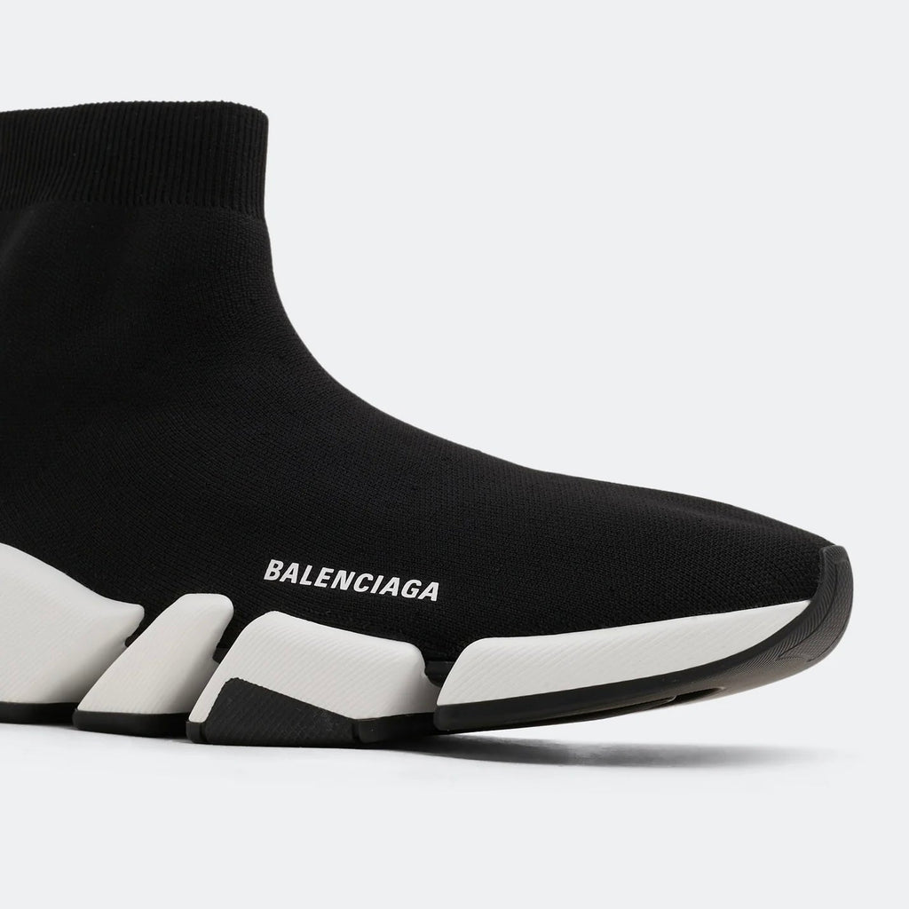 Balenciaga Speed 2 Trainer Knit 'Black White'