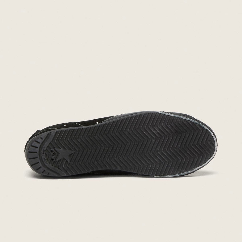 Golden Goose True-Star in black suede with Swarovski crystals and black leather star(Women's)