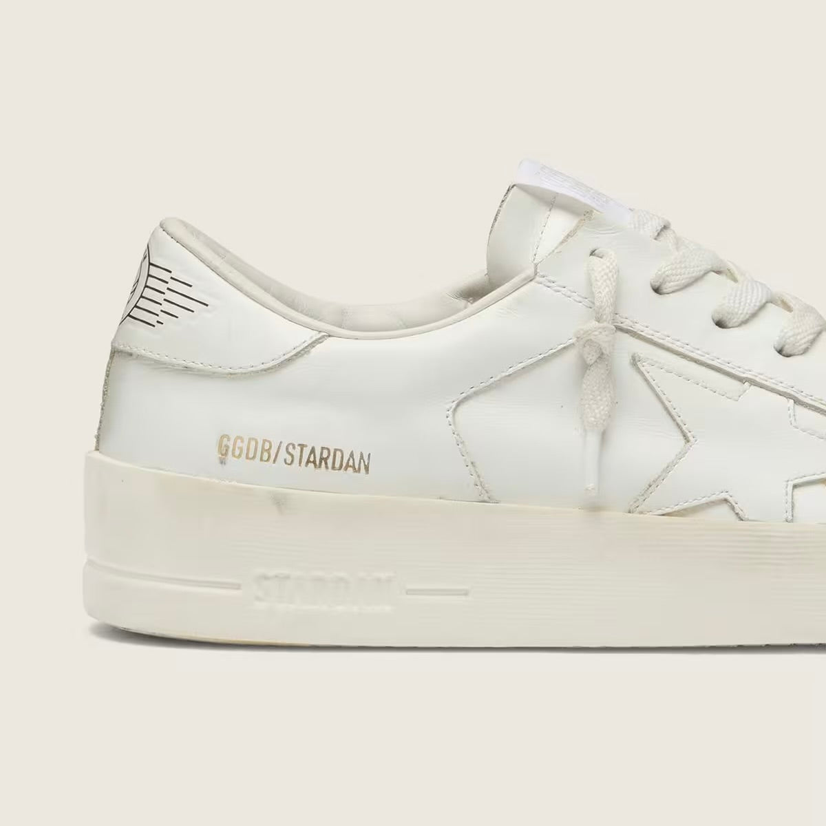 Golden Goose Super-Star Stardan in total white leather(Women's)